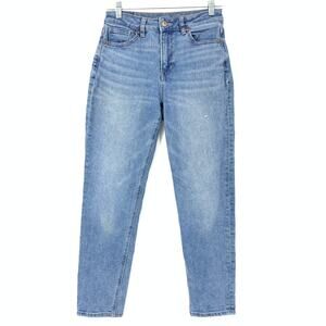 American Eagle Women's Size 0 Stretch Denim Mom Jeans Blue